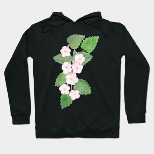 Achimenes flowers, floral watercolor painting Hoodie